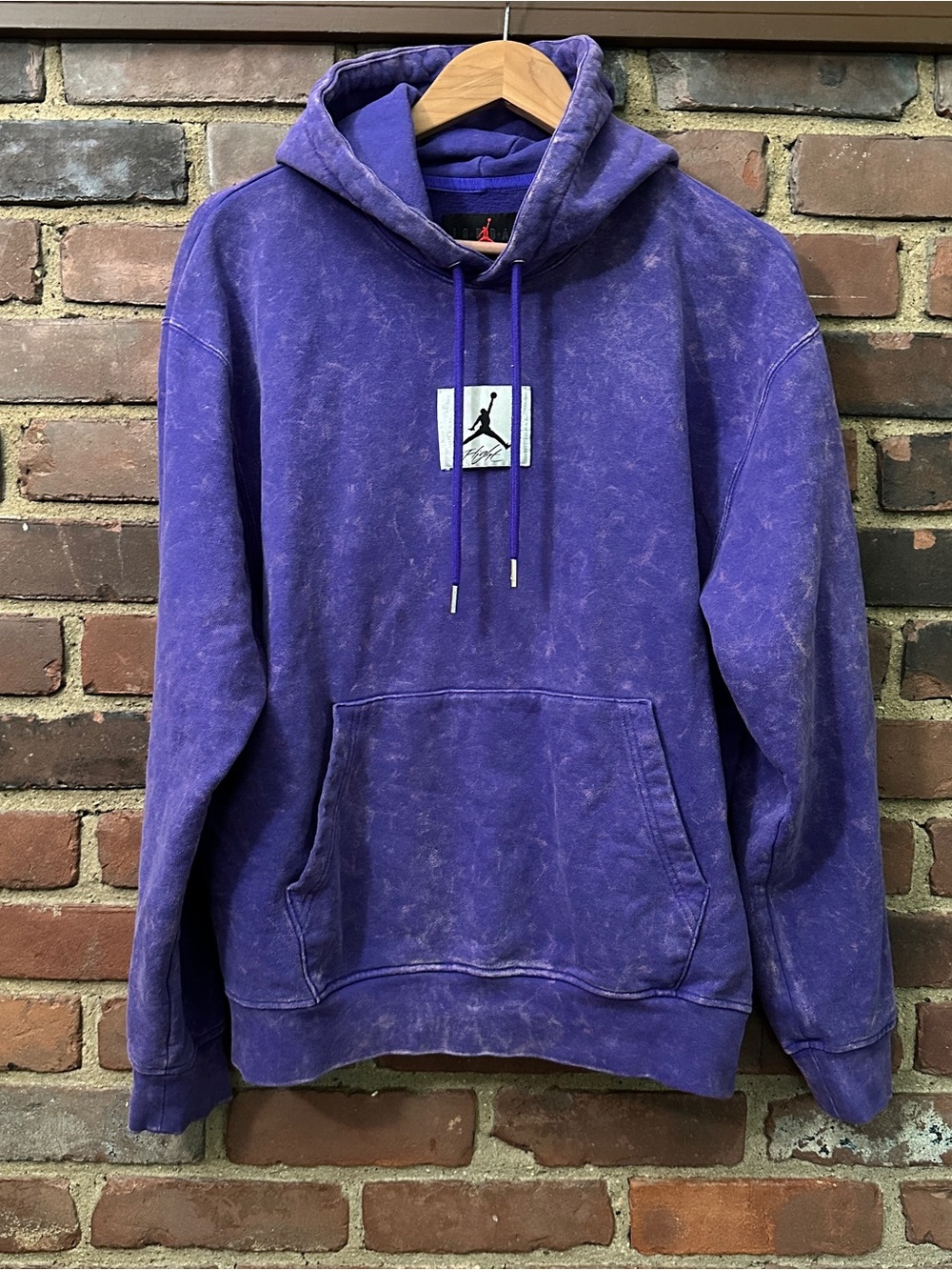 y2k Jordan Air hoodie acid purple wSh MEDIUM 48 bust